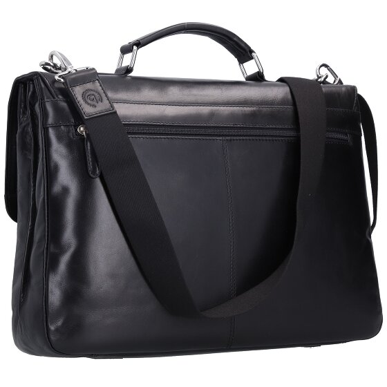 Bugatti Romano briefcase leather 40 cm laptop compartment