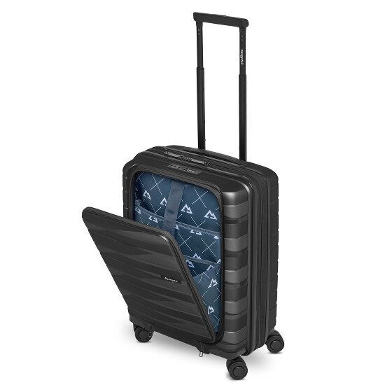 Bergpfeil Travel 4 wheels Cabin trolley 55 cm Laptop compartment with expansion pleat