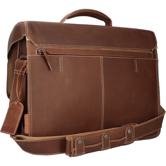 aunts & uncles Hunter Big Finn briefcase leather 40 cm laptop compartment