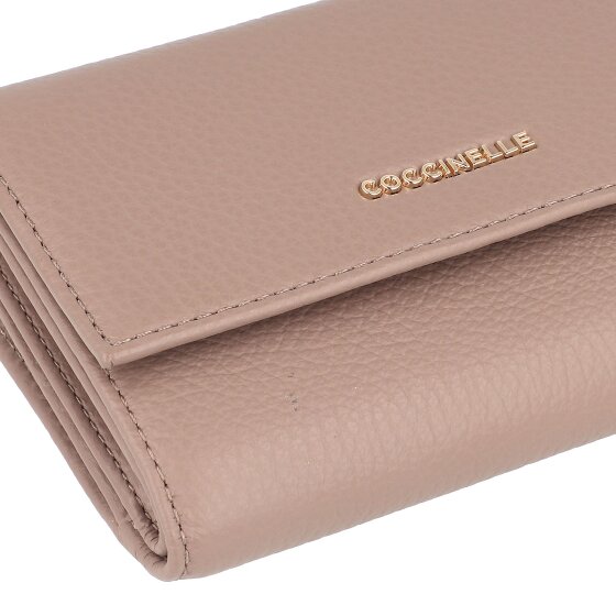 Coccinelle Metallic Soft wallet leather 14 cm