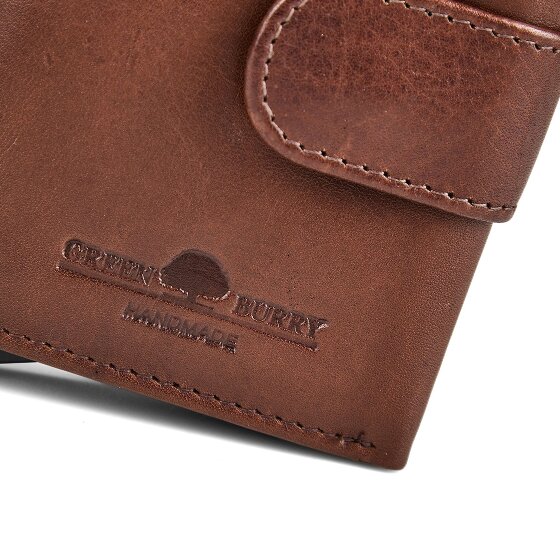Greenburry Newport Wallet RFID protection Genuine Leather 9.5 cm