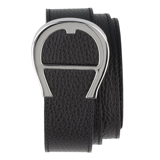 Aigner Logo belt leather