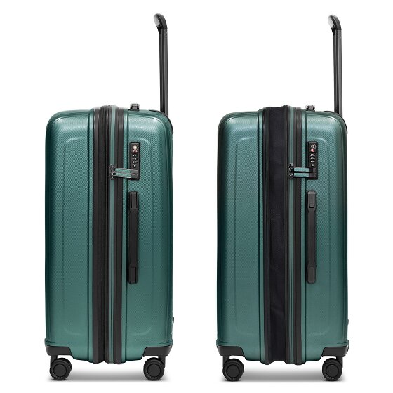 Redolz Essentials 14 4 wheels Suitcase set 3-piece with expansion pleat