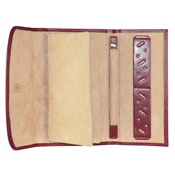 Windrose Merino jewelry roll leather 20 cm