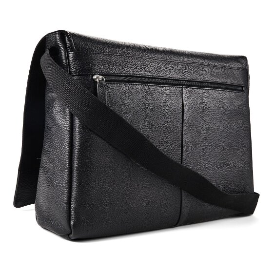 Strellson Kennington Messenger Genuine Leather 38 cm Laptop compartment