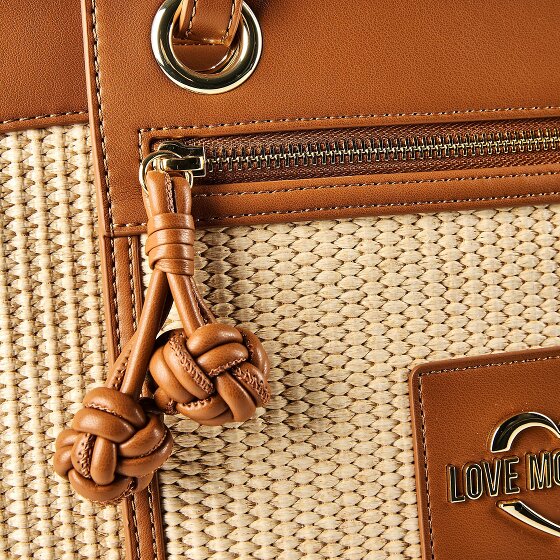 Love Moschino Straw Chic Shopper Bag 37 cm