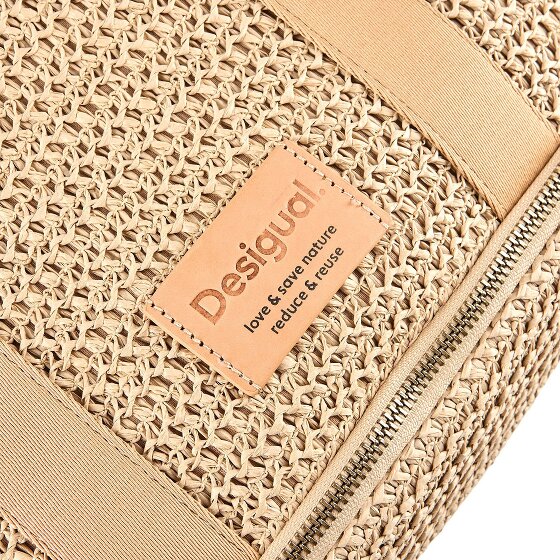 Desigual Raffia Shoulder Bag 29 cm with expansion pleat