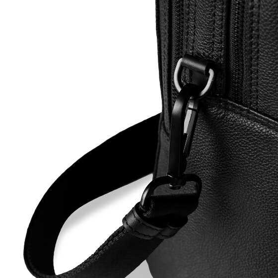 Bugatti Black Briefcase Leather 38 cm Laptop compartment