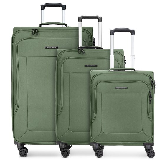 Franky Melbourne 3.0 4-wheel suitcase set, 3-piece, with stretch fold