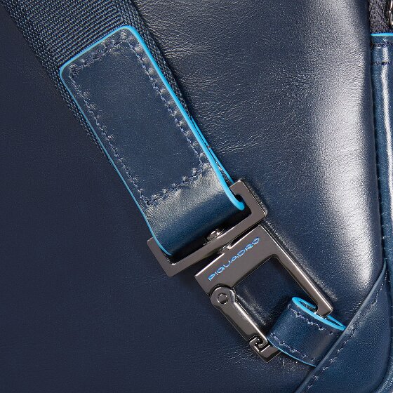 Piquadro Blue Square Mini Bag Shoulder Bag Leather 17 cm