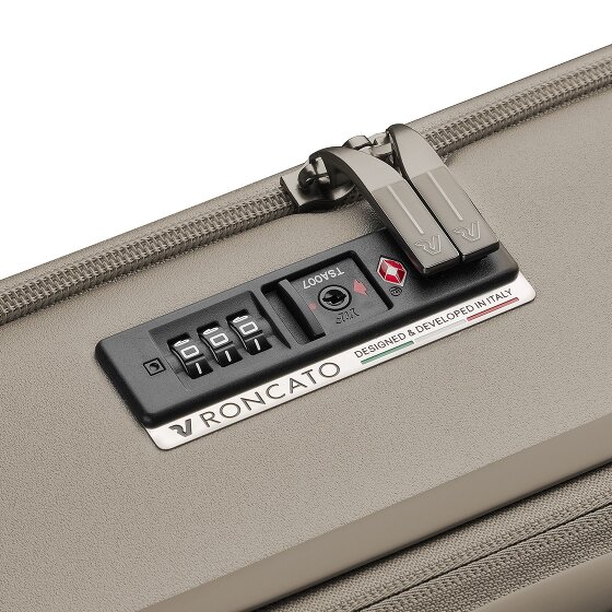 Roncato Florence 4-wheeled cabin trolley 55 cm with expansion fold laptop compartment