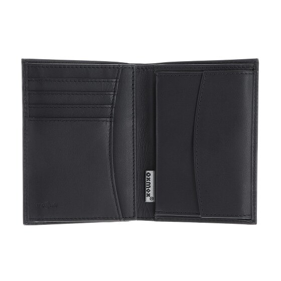 oxmox Leather Wallet RFID protection Genuine Leather 10 cm