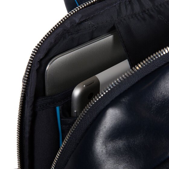 Piquadro Blue Square Revamp backpack RFID leather 39 cm laptop compartment