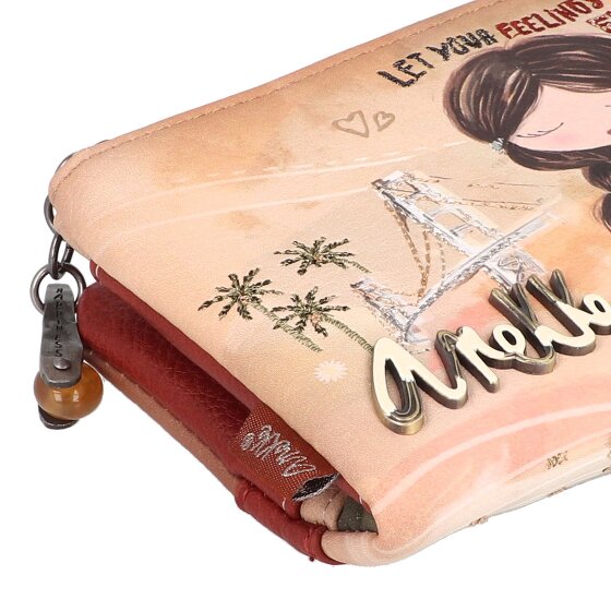 Anekke Peace & Love Wallet RFID protection 17.5 cm
