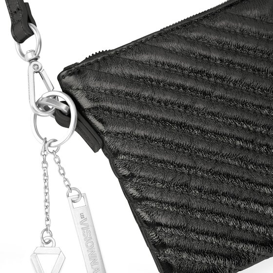 LES VISIONNAIRES Alice Clutch purse Genuine Leather 27 cm