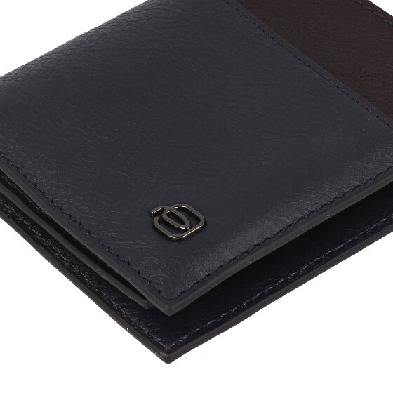 Piquadro Black Square Credit card case RFID protection Genuine Leather 9 cm