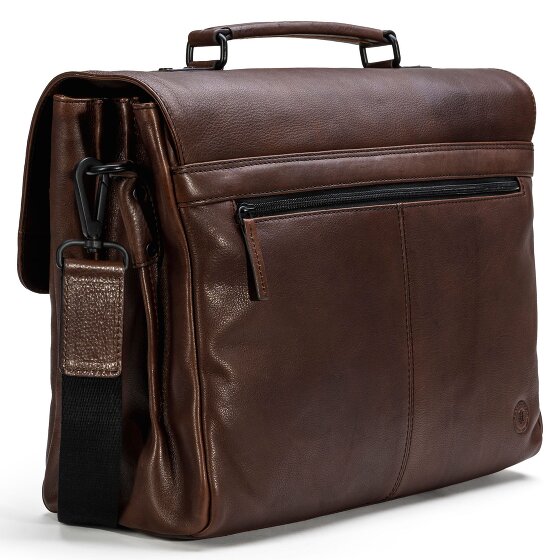 Farmhood Memphis briefcase XXL 3 compartments leather 39 cm