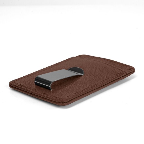 Redolz Leather Essentials credit card holder RFID leather 7 cm with money clip