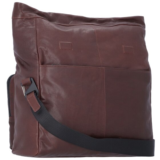 Piquadro Harper shoulder bag leather 34 cm laptop compartment