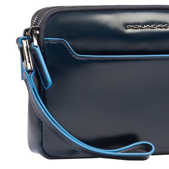 Piquadro Blue Square Clutch purse Leather 21 cm
