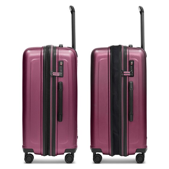 Redolz Essentials 14 4 wheels Suitcase set 3-piece with expansion pleat