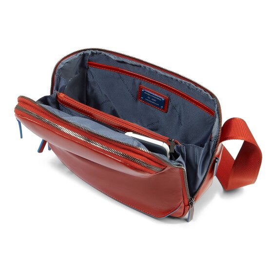 Piquadro Blue Square Shoulder bag Leather 27 cm
