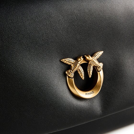 PINKO Click Soft Classic Shoulder Bag Leather 32 cm