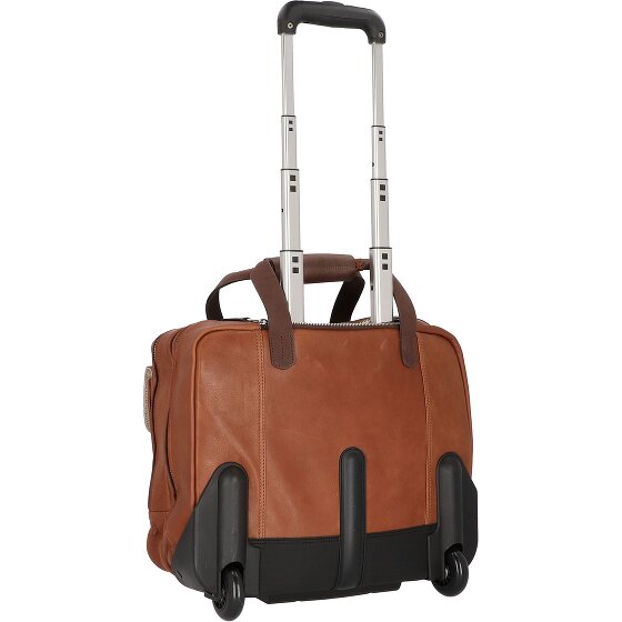 Harold's Ivy Lane 2 wheels Wheeled briefcase Genuine Leather 36 cm Laptop compartment