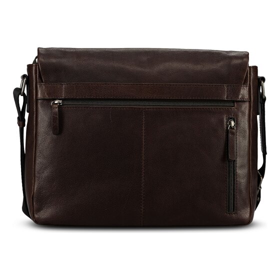 Jost Glasgow Briefcase RFID protection Genuine Leather 34 cm Laptop compartment
