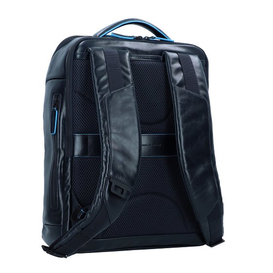 Piquadro Blue Square Revamp Business backpack Leather 41 cm Laptop compartment
