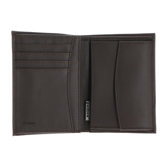 oxmox Leather Wallet RFID protection Genuine Leather 10 cm