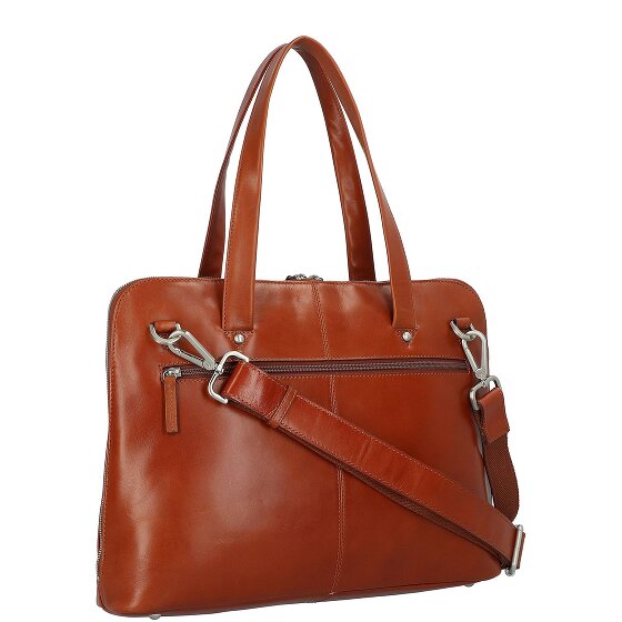 Leonhard Heyden Cambridge shoulder bag leather 41 cm laptop compartment