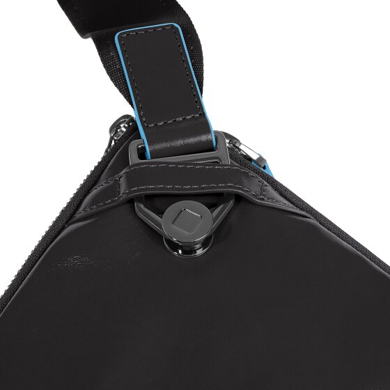 Piquadro Blue Square Shoulder bag Leather 30 cm