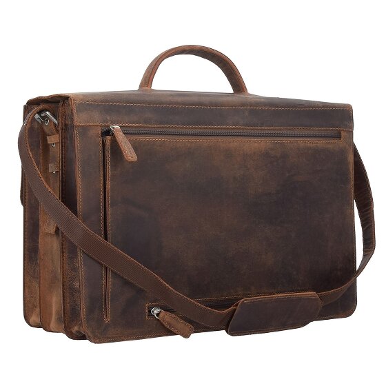Plevier Retro Zeppelin Briefcase Leather 43.5 cm Laptop compartment