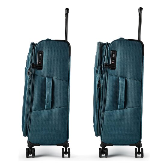 d&n Travel Line 9804 4 wheels Suitcase set 3-piece Expandable