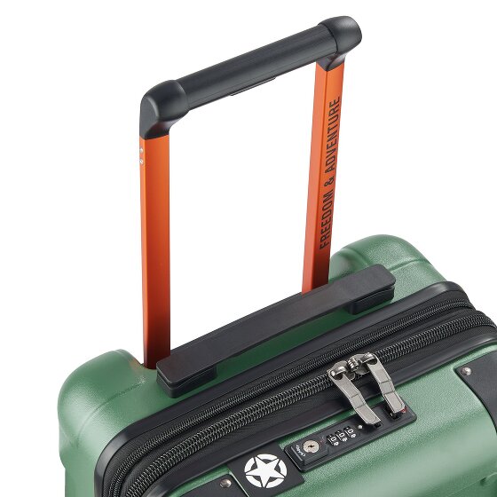 Jeep JH002B 4 wheels Cabin trolley XL 55 cm with expansion pleat