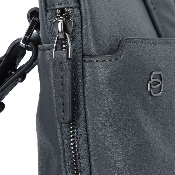 Piquadro Black Square briefcase leather 42 cm laptop compartment