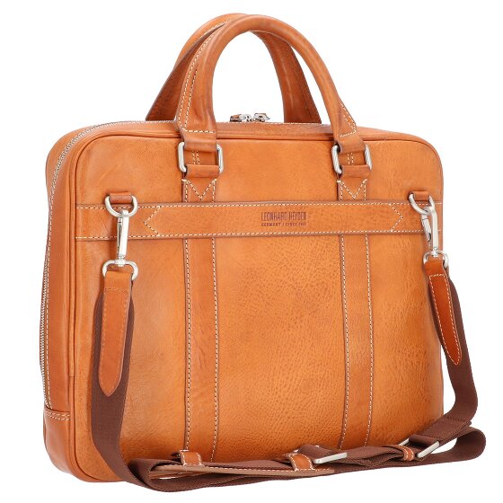 Leonhard Heyden Bergamo briefcase leather 38 cm laptop compartment