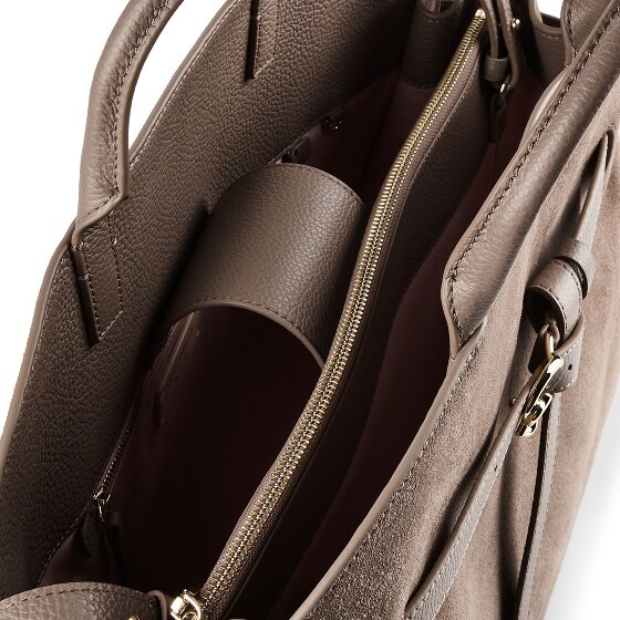 Coccinelle Sabine Suede Handbag Genuine Leather 43 cm