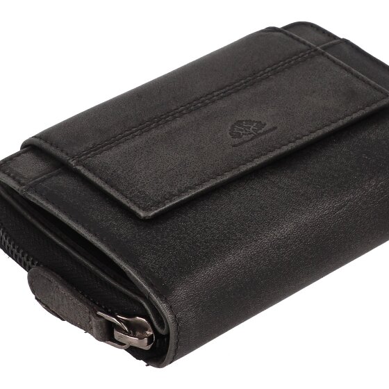 Greenburry Destressed Wallet RFID protection Leather 13.5 cm