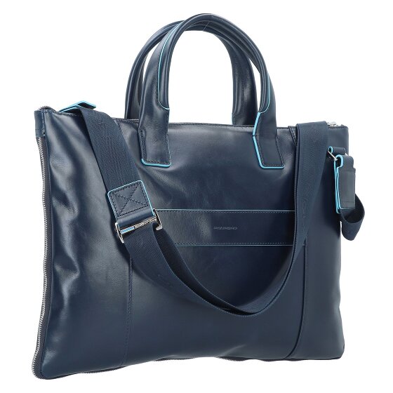 Piquadro Blue Square Briefcase Genuine Leather 42 cm Laptop compartment