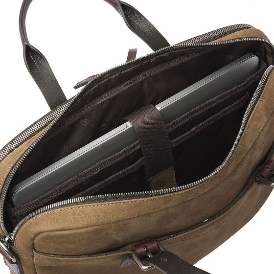 Castelijn & Beerens Nubuck Briefcase Leather 41 cm Laptop compartment