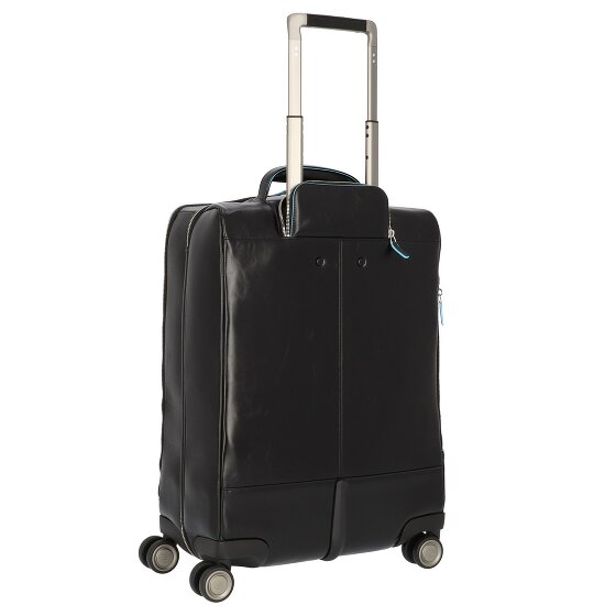 Piquadro Blue Square 4 Roll Cabin Trolley Leather 55 cm Laptop compartment