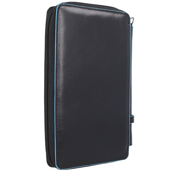Piquadro Blue Square travel passport case leather 14 cm