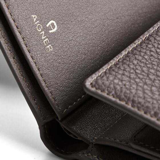 Aigner Deborah Wallet Genuine Leather 12 cm