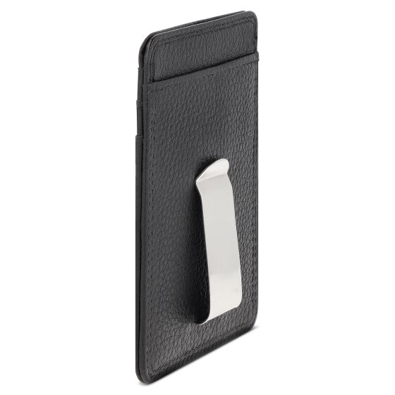 Redolz Leather Essentials RFID Leather Credit Card Case, 7 cm, with Bill Clip