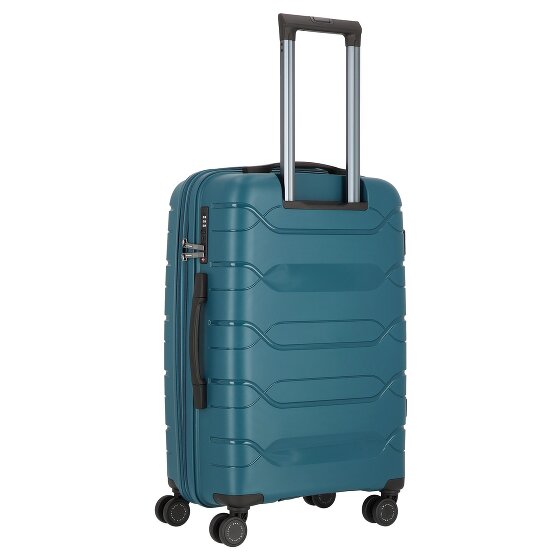 Polestream Strz by Asteroid 4 wheels Trolley M 64 cm with expansion pleat