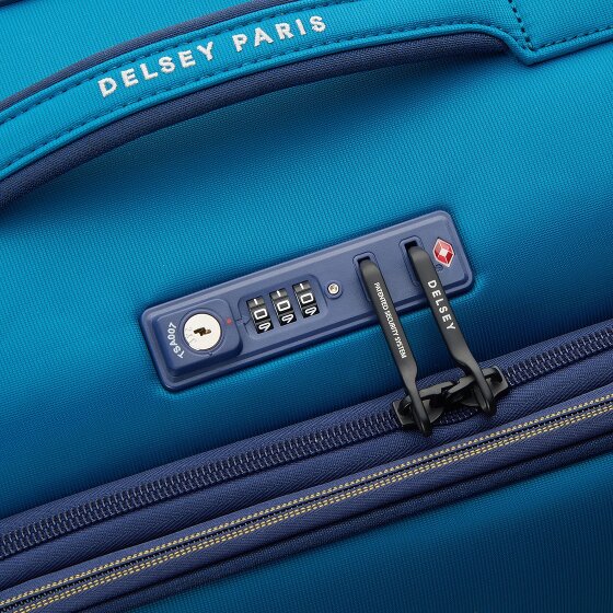 Delsey Paris Brochant 3 4 wheels Cabin trolley 55 cm with expansion pleat