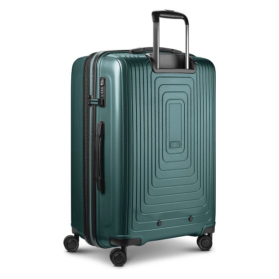 Redolz Essentials14 4-wheel suitcase set Beautycase 4 pce with expansion fold laptop compartment
