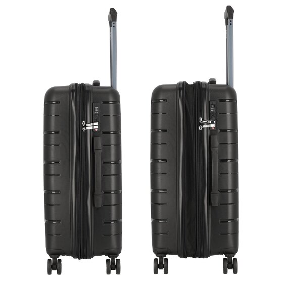 Polestream Strz by Asteroid 4 wheels Trolley M 64 cm with expansion pleat
